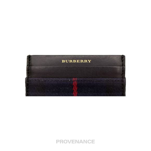 🔴 Burberry Card Holder Wallet - Navy Check - Picture 5 of 6